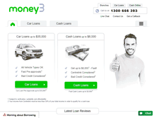 Tablet Screenshot of money3.com.au